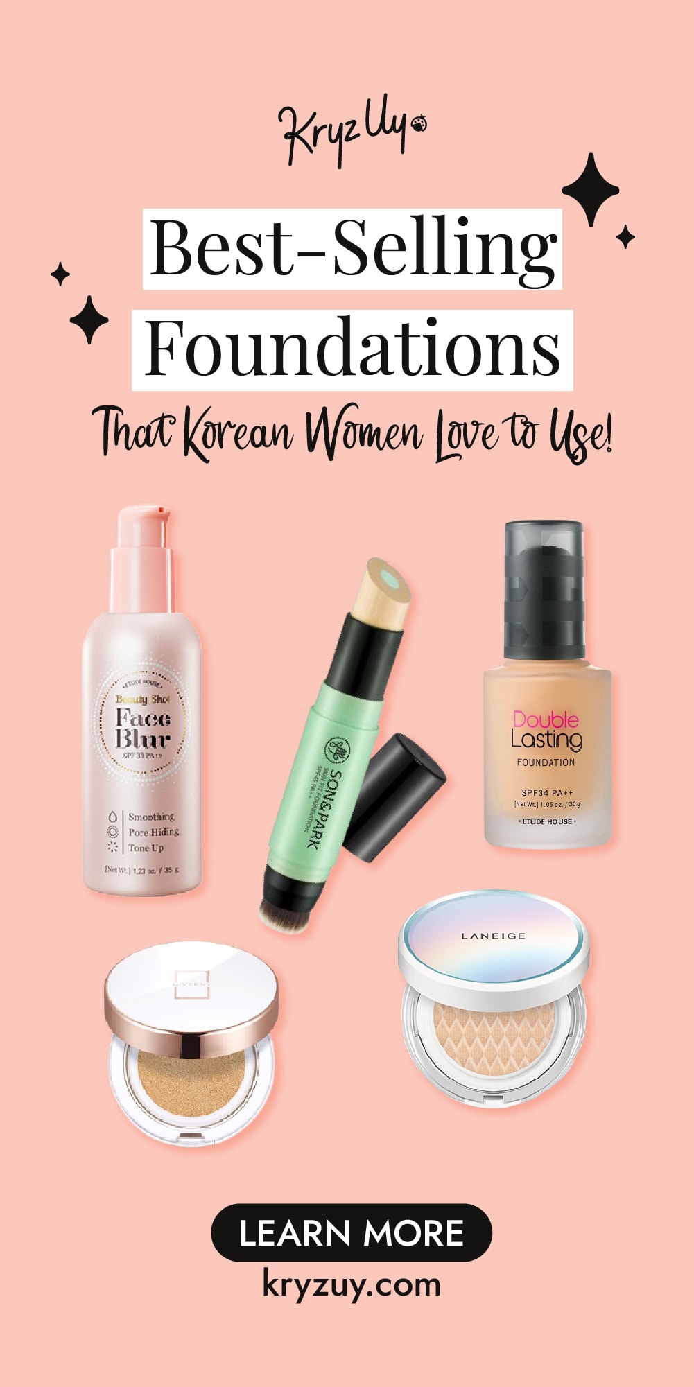 Best Korean Foundations for Dry, Oily, and AcneProne Skin