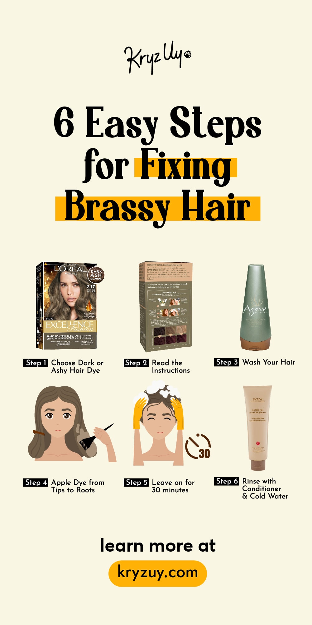 How to Neutralize Red Tones in Hair to Remove Brassiness