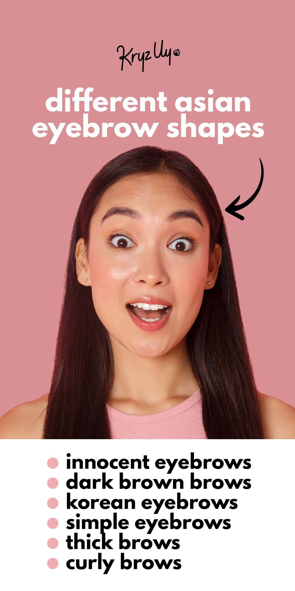 6 Types of Asian Eyebrows Shapes and How to Style Them